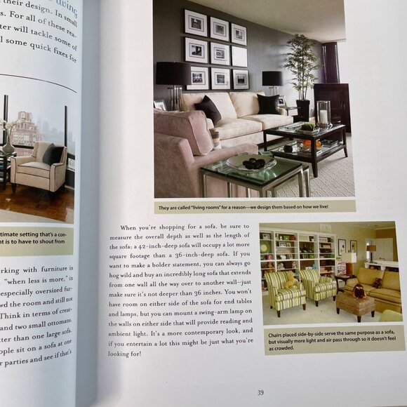 Libby Langdon Small Space Solutions Decoration Organization Book HGTV u 2009 - Picture 10 of 11